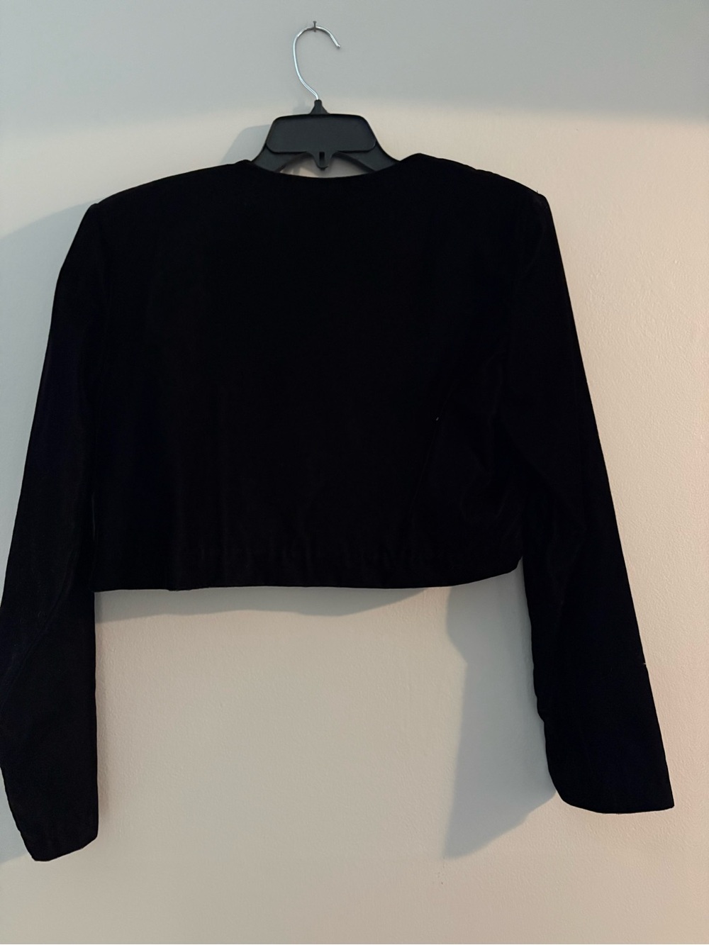 Maurices Black Velvet Cropped Bolero - Picture 5 of 6